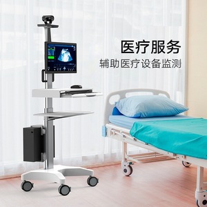 Carrito Médico con Computadora Lm Limo H2 600X560X1700, Estación de Trabajo Móvil para Hospital - Product Image 3