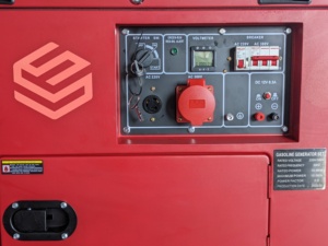 Générateur silencieux 5kw 6kw 6kva couleur rouge, sortie monophasée AC 220V, démarrage automatique, fréquence 50Hz, châssis ouvert OT-159 - Product Image 6