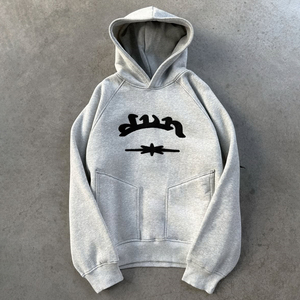 High Quality Custom Embroidery Brand Logo Heavy Cotton Fleece Oversize Pullover Hoodie - Product Image 1
