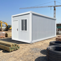 Maison conteneur amovible et démontable en structure acier avec panneaux sandwich EPS insonorisés pour le logement des employés de bureau