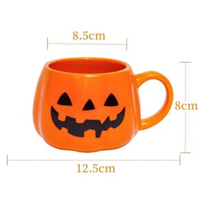 Tasses en céramique de conception en forme de citrouille d'Halloween moderne écologique pour décoration de fête - Product Image 4