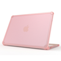 Meilleure coque pour ordinateur portable de style Stripe, MacBook Neo, transparente, anti-traces de doigts