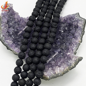 Lava Ojo de Tigre amatista cuarzo rosa lapislázuli citrino cuentas sueltas para pulsera collar fabricación de joyas - Product Image 4