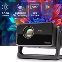 Projecteur Home Cinéma LED LCD Full HD 1080P Certifié Google TV Nouveau Mini Portable Vidéo 4K Taille 120 Pouces Fonctionnalités WiFi BT5.2