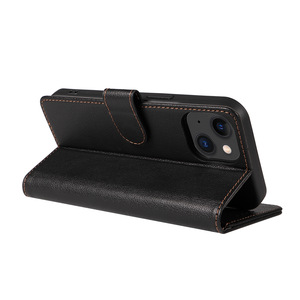 Pour étui à <span class=keywords><strong>rabat</strong></span> en cuir portefeuille de la série <span class=keywords><strong>Iphone</strong></span> <span class=keywords><strong>avec</strong></span> porte-carte support de blocage RFID étui de téléphone intérieur en TPU antichoc pour Samsung - Product Image 2