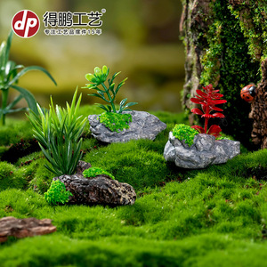 Miniature Bonsai Landscape <b>Resin</b> Decorations Multi Piece Set For Home Office Desk Zen Style Plant Decor - Product Image 4