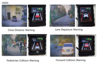 Rappel d'alarme LED Richmor pour véhicule AI MDVR ADAS DSM BSD HOD Affichage d'alarme de vitesse et bips