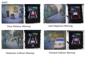 Richmor แอลอีดีเตือนความจำสำหรับยานพาหนะ Ai <span class=keywords><strong>mdvr</strong></span> ADAS DSM BSD ความเร็วสูงจอแสดงผลและเสียงบี๊บ - Product Image 4