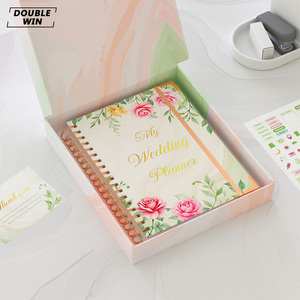 Sang trọng tùy chỉnh 2026 2027 xoắn ốc Wedding Planner cuốn sách và tổ chức với hộp - Product Image 1