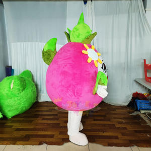 Costume de mascotte en peluche en forme de fruit en gros, sans rembourrage, <span class=keywords><strong>jouet</strong></span> en peluche en coton non rempli, costume de poupée de dessin animé Ananas Pitaya - Product Image 2