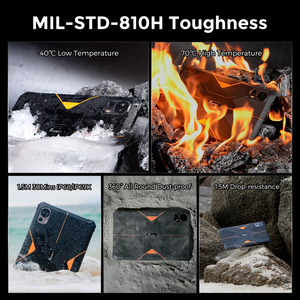 Máy tính bảng công nghiệp mạnh mẽ Fossibot DT1 4G toàn cầu, pin 11000mAh, bộ nhớ 8+256GB, mới, sử dụng chip Rockchip 1.2GHz, tích hợp nhận diện khuôn mặt - Product Image 6