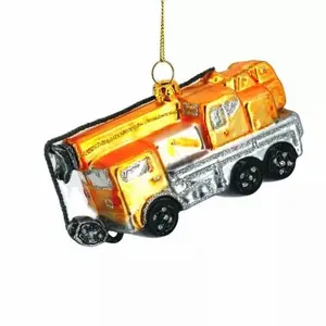 2023Engineering Car Ornament Boy Gift Car Christmas Crane Car Shape Hanging Ornaments Decoration