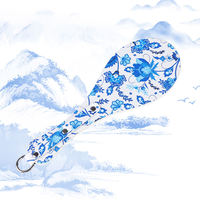 Fouet de punition en cuir à motif porcelaine bleu et blanc personnalisé pour équipement de bondage SM, jouets sexuels BDSM