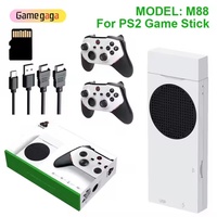 Manette de jeu M88 PS2 sans fil 2,4 GHz, carte TF 128 Go, plus de 20000 jeux, console de jeu rétro familiale classique pour TV, 2 Go de RAM, double cœur