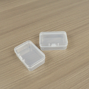 Transparent Plastic Storage <b>Box</b> Rectangle 6.5 X 4.4 X 2.1 Cm Covered Jewelry And <b>Earring</b> <b>Box</b> For Stationery Fishing Gear - Product Image 4