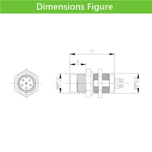 Conector de Plástico M8 de 4 Pines y 3 Pines, Macho, Personalizado, Moldeado, Ensamblado, Conector Circular IP67 a Prueba de Agua, Cable M8 - Product Image 3