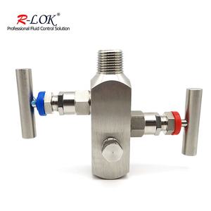 مقياس ضغط من نوع 1/2npt بضغط 6000 رطل لكل بوصة مربعة مع صمام تفريغ وتصريف، مقياس ضغط متعدد المخارج مع صمام ثنائي الاتجاه - Product Image 5