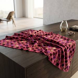 Tessuto in Velluto di Seta Vera con Motivo a Quadri 3D, 20% Seta di Gelso 80% Viscosa, Tessuto Leggero e Trasparente per Abaya di Lusso - Product Image 5