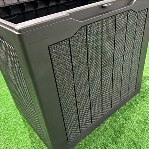 गार्डन 118l वेदरप्रूफ रतन प्रभाव लॉयोग्य भंडारण बॉक्स आउटडोर - Product Image 2