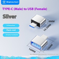 Universeller USB-zu-Typ-C-Adapter für Android-Mobiltelefone, Mini-Typ-C-Buchsenverteiler, Smartphone-USB-C-Anschlüsse, OTG-Konverter