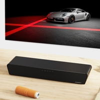 VIVIBRIGHT S3Lite Gaming Compact Mini Soundbar untuk DTS VirtualX Output 30W Suara Surround 2.0 Channel