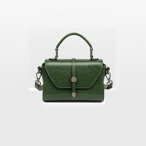 Bolso de cuero genuino a la moda y moderno, tipo cesta, de un solo hombro, bandolera, para mujer. - Product Image 3