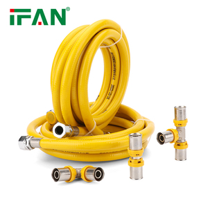 Sistema de <span class=keywords><strong>gas</strong></span> certificado IFAN AS-4176,8-2010 Manguera de línea de <span class=keywords><strong>gas</strong></span> <span class=keywords><strong>flexible</strong></span> de 1/2 pulgadas Tubo corrugado <span class=keywords><strong>para</strong></span> <span class=keywords><strong>gas</strong></span> natural y propano - Product Image 4