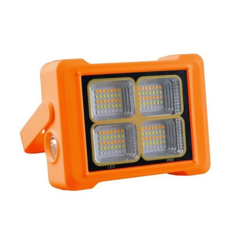 Solar-powered USB-chargeable Hotel Use Outdoor Portable Hanging IP55 LED Patch High-brightness Floodlight Emergency Power Source