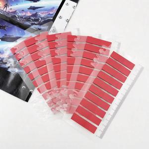 สติ๊กเกอร์ติดโน้ตหลากสีสะดุดตา PET พร้อมไม้บรรทัด 200 แผ่น/ชุด แถบดัชนีสีทึบโปร่งใส จำเป็นต้องมี - Product Image 5