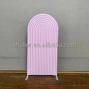 Custom <strong>White</strong> Color Colorful Stripe <strong>Pattern</strong> Printed Arch Backdrop Cover for Events Custom Photography <strong>Background</strong> - Product Image 2