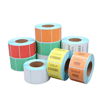 Label Transfer Termal Berlapis Atas untuk Printer Zebra/Honeywell Tahan Air Anti Gores Stiker Barcode
