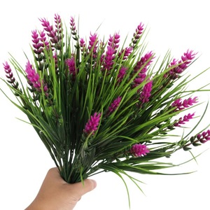 Bouquet de lavande artificielle, couleurs mélangées, décoration extérieure et intérieure, accessoires de mariage, fausses fleurs pour jardinières, décoration végétale - Product Image 4