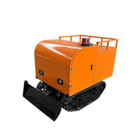 Porte-chargeurs certifié CE, benne basculante électrique à double moteur tout-terrain 500-2000 kg pour la récolte en verger, le déblaiement de sable de rivière