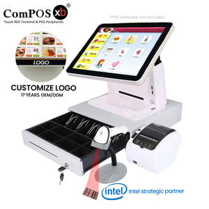 Sistema POS Economico da 15 Pollici con Terminale RFID per Programmi Fedeltà, CPU Fanless per Registratore di Cassa POS - Product Image 1