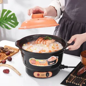 Yolecen Nồi Hầm Điện bảo quản sức khỏe nồi đất sét màu tím cắm nhanh bằng gốm sứ trắng đất sét đen dụng cụ nấu cháo - Product Image 2