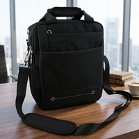 Sac messager professionnel pour homme BEARKY, sac à bandoulière vertical multi-poches, sangle rembourrée, résistant à l'eau, sac d'affaires