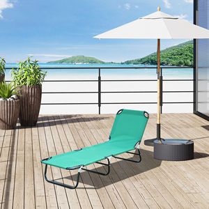 DB Strong Oxford Fabric Foldable Outdoor Chaise Lounge <b>Chair</b> 5-Level <b>Reclining</b> for <b>Camping</b> Tanning Beach Yard Patio Courtyard - Product Image 6