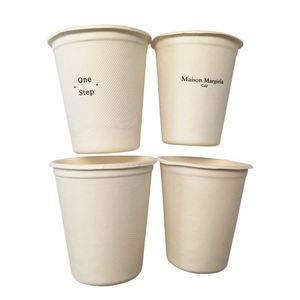 Vasos Desechables Resistentes, Biodegradables, de Caña de Azúcar, No Tóxicos, Inodoros, para Almuerzo Estudiantil, Bebidas para Llevar de Oficina - Product Image 2