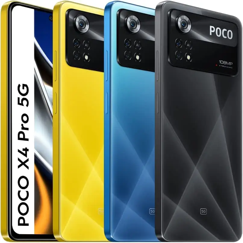Global Version POCO X4 Pro 5G NFC Smartphone 128GB/256GB Snapdragon 695 Octa Core 108MP Camera 6.67"120Hz AMOLED Display 5000mAh