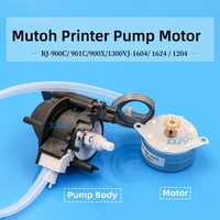 Imprimante jet d'encre à solvant écologique Mutoh VJ1604 900C 1204 avec nouveau moteur, pompe à encre, unité de nettoyage et de capuchonnage PM42L-048-YHP5, état neuf