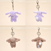 Porte-clés lapin coloré de 10 cm, cadeau de Pâques, cadeau d'anniversaire, pendentif pour sac d'école, jouet en peluche doux