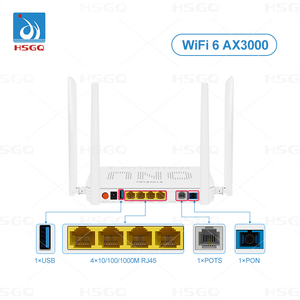 HSGQ-X411AX HS8145X6 EG8145X6 EN8145X6 Wifi double bande Gpon Onu Ont 4ge + 1pots + 1usb + 2.4g 5g AX3000 Onu - Product Image 4