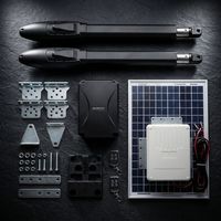 Système d'automatisation de portail, alimenté par énergie solaire, batterie, moteur électrique automatique, Wifi, ouvre-portail battant DC SW300DC