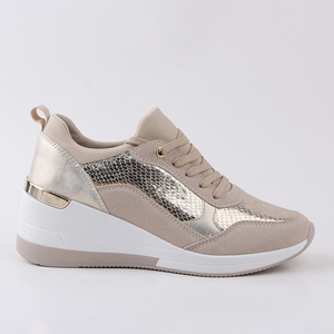 <span class=keywords><strong>Sneakers</strong></span> Casual da <span class=keywords><strong>Donna</strong></span> di Lusso Personalizzate con <span class=keywords><strong>Zeppa</strong></span> Alta e Tacco, Scarpe da Passeggio Casual da <span class=keywords><strong>Donna</strong></span> - Product Image 3