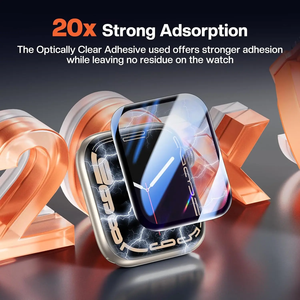 ฟิล์มติดง่ายสำหรับ <span class=keywords><strong>Apple</strong></span> <span class=keywords><strong>Watch</strong></span> <span class=keywords><strong>ultra</strong></span> 3 2 1 49มม. ฟิล์มกันรอยหน้าจอ PMMA ยืดหยุ่นได้สำหรับ iWatch ซีรีส์ S11 S10 42มม. 46มม. - Product Image 2