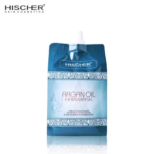 Private Label Profesional Minyak Argan Hair Cream Zaitun Kelapa Kolagen Perawatan Rambut Cream OEM Aroma dan Kemasan