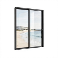 Fenêtre coulissante en acier série 70 insonorisée, certifiée Energy Star, pour cuisine et hôtel, à visibilité étroite, grand format, du sol au plafond