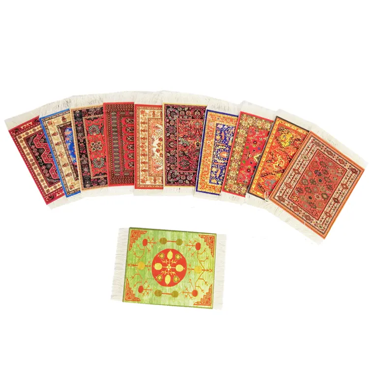 פרסית סגנון תה רכבת שטיח מחצלת בתפזורת שטיח תחתיות עם משי תחושה גבוהה באיכות