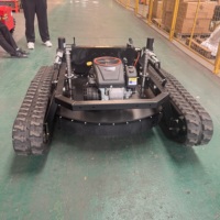 Tondeuse à gazon autotractée 4 temps avec lame à neige et télécommande, moteur essence de qualité industrielle, vente en gros