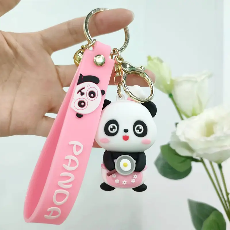 Vente en gros d'anime dessin animé ours Mimi porte-clés carte wow panda porte-clés pendentif mignon porte-clés